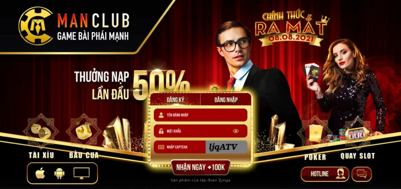 Chơi game bài Manclub nhận thưởng hàng ngàn ưu đãi hấp dẫn